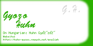 gyozo huhn business card